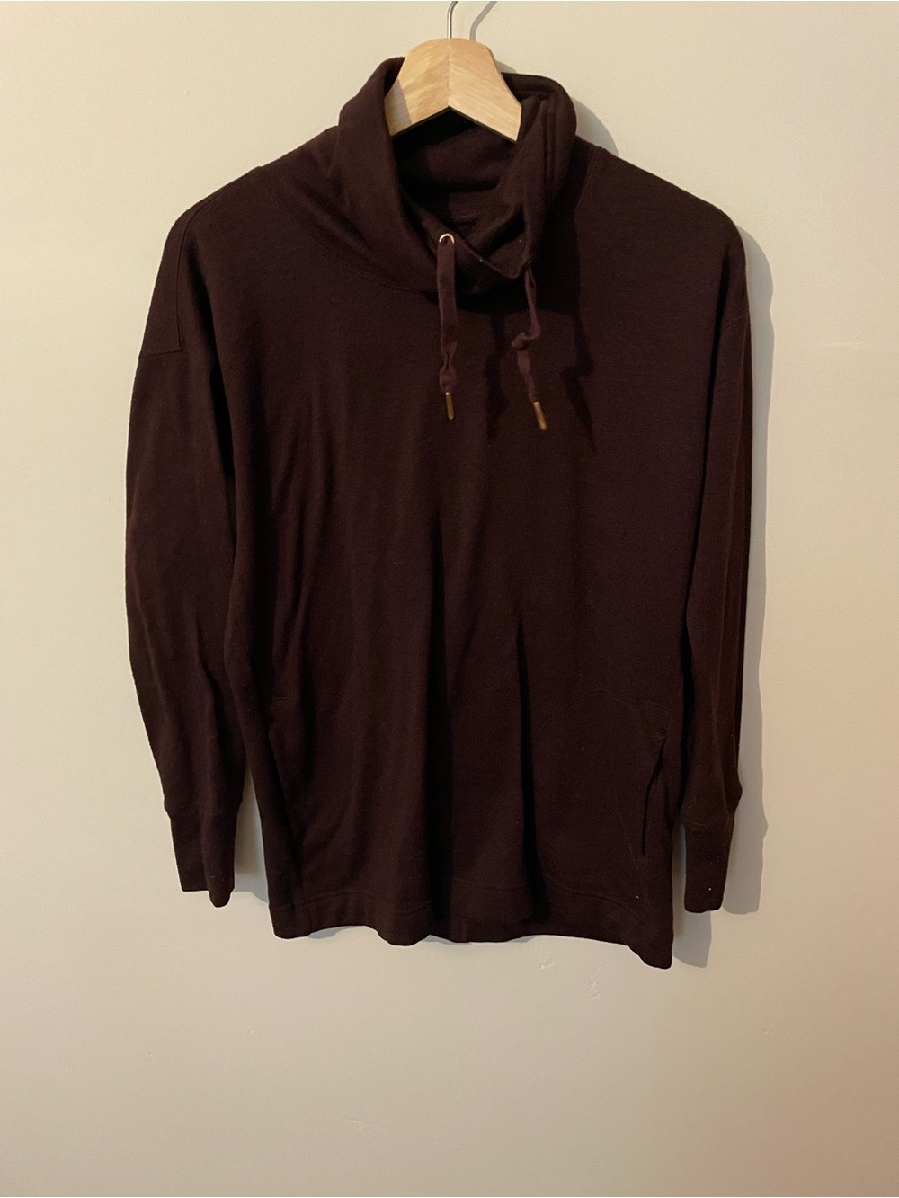 Women’s burgundy Funnel Neck Sweater